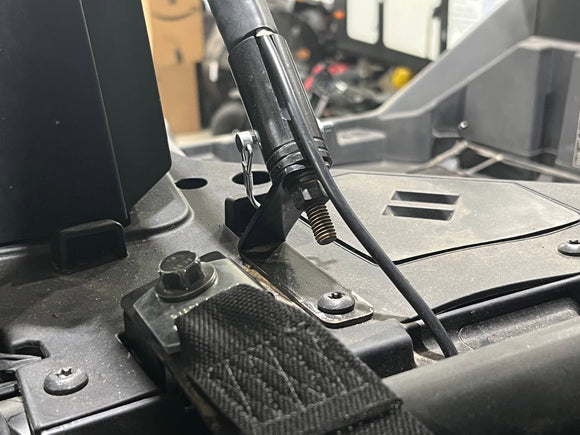 thumbnail image 2 of SI Roll Cage Whip Light Mount & Flag Bracket For 2022+ Polaris RZR PRO R / PRO R 4 – Heavy-Duty Steel 2 of 5